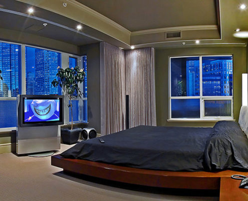 Custom Home Automation Bedroom Theater