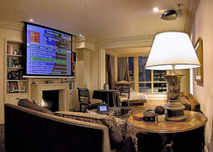 Custom Home Automation Dining Hidden Theater