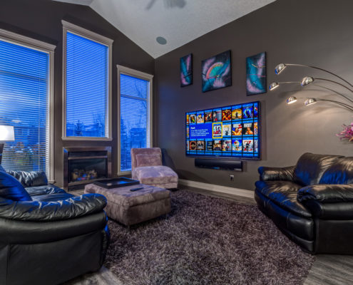 Custom Home Automation K&W Audio Living Room