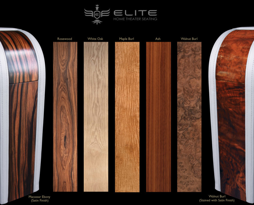Available finished for Elite Home Theater seating