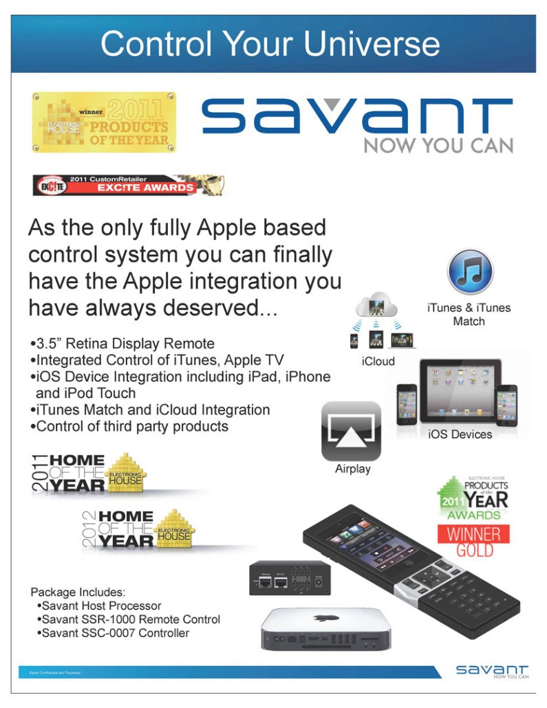 Savant Home Automation platform