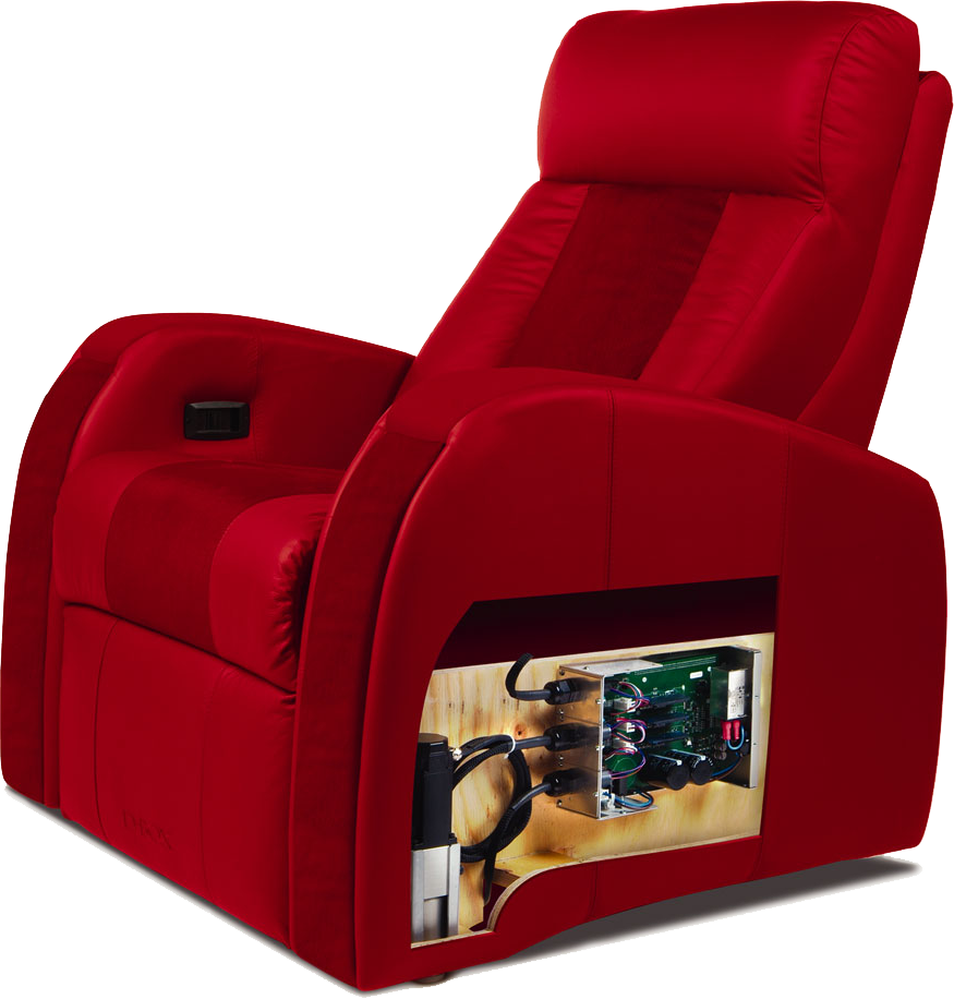 Dbox home theatre chair available at Calgary's top custom home theatre store - K&W Audio in downtown Calgary, Alberta.
