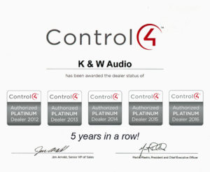 Multi time Control4 Platinum Dealer