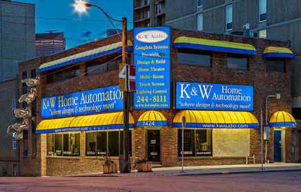 hi fi audio video store in Calgary, Alberta - K&W Audio - Home automation, home theatre installation sales and service.