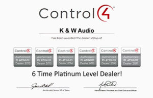 Control4 Platinum Dealer in Calgary, Alberta - K&W Audio.