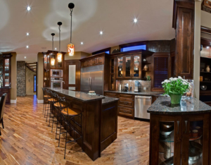 custom kitchen audio video design and integration in calgary at k&w audio