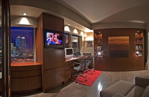 4K LED TV downtown Calgary video shop K&W Audio luxury loft